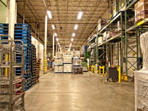 warehouse of a grocery store