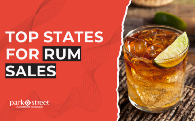Top Ten States for Rum Sales